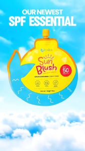 Herskin Sun Blush SPF 50+ PA+++ Daily Serum Sunscreen Hydrating Dewy Glow & UV Defense
