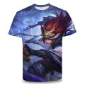 King Glory Han Xin Bai Longyin Clothes 3D Print Men's and Women's Short Sleeve T-Shirt Spring and Summer Teenagers Kids Cos Tops. 