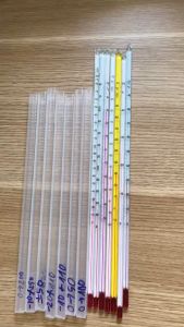 Nhiệt kế đo độ nóng nước sôi nhiệt kệ thời tiết vạch số chìm không bị mờ