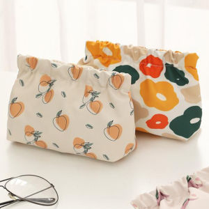 【Fashion Park】{New}🌺Fashion Mini Makeup Bag Casual Cute Women Coin Purse Waterproof Portable Printed No Zipper Simple Lightweight for Headphones Jewelry