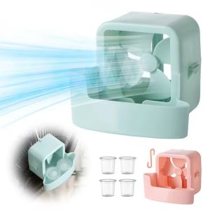 Electric Fan Cooling Storage Box Ice Storage Box Fast Cooling Portable Household with Hanging Hook for Electric Fan Ice Holder