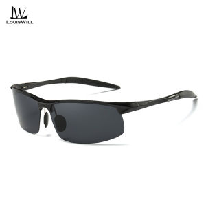 LouisWill Fashion Men’s Polarized Sunglasses Half Frame Sunglasses Driving Sunglasses UV400 Clear Vision Sunglasses Color Change Sunglasses Cycling Riding Running Fishing Glasses for Men