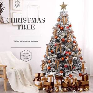 Realistic Snow-Flocking Artificial Christmas Tree