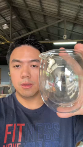 ถ้วยชงชาสองชั้นทนความร้อนสูง ขนาด9.5x9.5cm จุ240ml รหัส72625