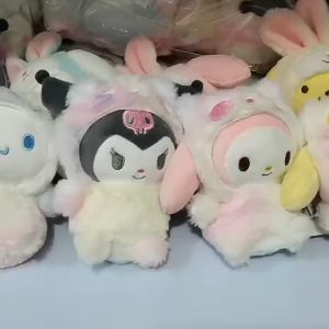 (TẶNG MÓC KHÓA ĐẸP) GẤU BÔNG 15CM KUROMI MIỄN SHIP