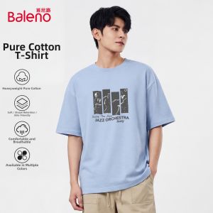 BALENO | American Style Heavy Cotton New Summer Vintage Casual T-Shirt