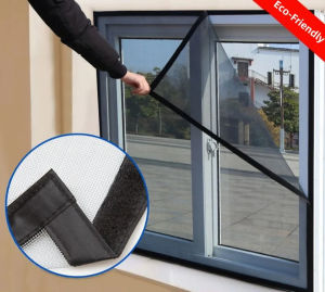 Customizable Size Washable Window Screen insect Reusable Black Anti-mosquito Window Net mosquito Mesh insect proof for windows