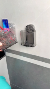 【COD + Local Seller】Toothbrush Storage Rack Bathroom Non Perforated Suction Cup Electric Toothbrush Toothpaste Rack Washstand Rinsing Cup Toothbridge Set Pack Plastic Wall Waterproof Bottles