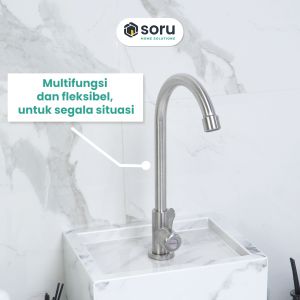 SORU - Kran Dapur Angsa Keran Air Sink Cuci Piring Tanam Single Stainless SUS304 - SELLO SL3047