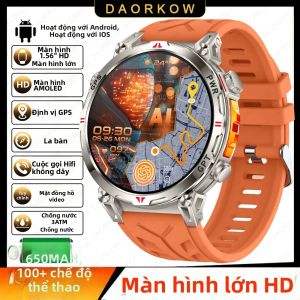 Đồng Hồ Thông Minh Thể Thao GPS Mới 2026 Dành Cho Nam Chống Nước 10ATM La Bàn Ngoài Trời Gọi Bluetooth Theo Dõi Sức Khỏe 24/7 Chat GPT Màn Hình AMOLED 1.56