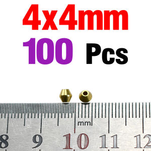100Pcs Brass Fishing Spinner Bead Lure Making Freshwater Walleye Rig Spinnerbait Inline Spinner Tail Spinner Trout Bass Perch