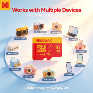 Kodak | KODAK Micro SD Card 16GB 32GB Class10 U1 for Kids Toy Camera Blind Box Camera Video Doorbell