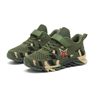 Giày Sneaker Trẻ Em Cho Bé Trai Lưới Thoáng Khí Chạy Bộ Thể Thao Thời Trang Giải Trí Huấn Luyện Viên Trẻ Em Đi Bộ Size 29-39 Đế Ngoài Bằng Cao Su