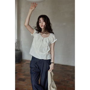 Unique French Style Petite Young-looking Blouse