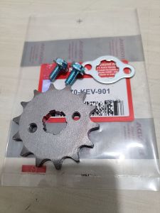 paket komplit 2 aitem Gear Depan Supra 428 + kleman + baut 2 pcs Honda Supra x Supra x 125 karisma grand 14T