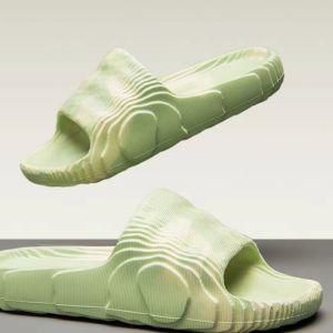 EVA wavy 3d printed slippers mens shoes summer new thick soles outside to wear a line for men and women slippers Super Soft Bestseller