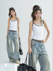 Vintage Sweet Style Halter Camisole Summer
