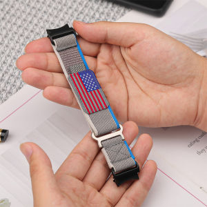 Trail Loop Strap for Galaxy Watch 7 FE 6 5 4 40mm 44mm/Galaxy Watch 6 Classic 43mm 47mm/5 Pro 45mm/4 Classic 42mm 46mm Samsung Smartwatch Elastic Nylon Band