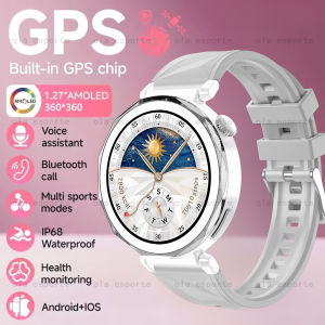 New Women Smart Watch AMOLED Screen Bluetooth Call Smartwatch Heart Rate Sleep Monitoring Waterproof Men Sports Watches AI Voice