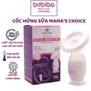 Cốc Hứng Sữa Mama’s Choice Hút Sữa Rảnh Tay Chất Liệu Silicone Cao Cấp Chứng Nhận An Toàn FDA