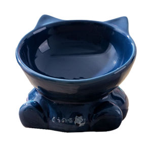 hipidog | Bát gốm cổ điển Hipidog có thiết kế cổ điển dành cho thú cưng bát đựng thức ăn cho chó hình chữ nhật màu trơn