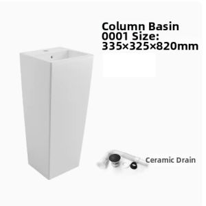 Integrated Square Minimalist Washbasin