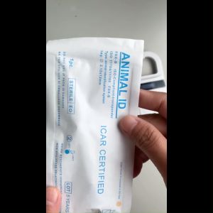 Smart Microchip ID Tags 2.12*12mm Pet Microchips Veterinary Injector for Farm Management 20pcs