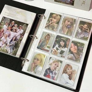 A4 Size Nine Grids High Aesthetic Photo Postcard Celebrity Mini Card Storage Album 3 Inches Instant Camera Album Large Capacity Page Ins Style