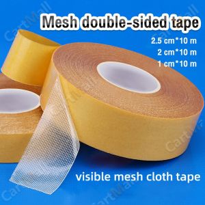 10m Double-Sided Tape Mesh Heavy High Strong Sticky Durable Duct Cloth Tape Multiable Tape Removable