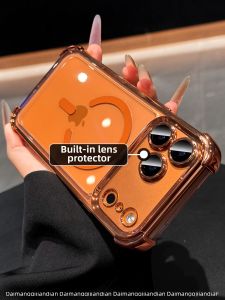 DAIMANG | New model suitable for iphone18 mobile phone case Xingyu Orange Apple 17promax orange air bag anti-fall 17pro transparent 16p lens all-inclusive 15 magnetic suction 14 non-yellowing 13 soft glue 12 simple pm
