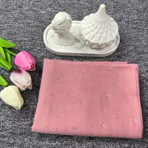 Segi Empat Paris Swarovski Tabur Polos || Hijab Paris Jadul Swarovski