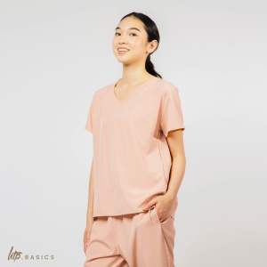 HTP Basics Womens Unifit Scrub Suit Set | Vneck with Bust Darts & Garter Pants | Polyblend Fabric | Fitted Cut | Slight Stretch | 120–170 GSM | 30+ Colors Available | Ideal for Nurses Doctors Spa & Clinic Professionals | SRP ₱790