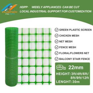 Free Shipping 5/10/20/30Meters Plastic Mesh Screen / Green Net for Chicken Coop - Durable Garden Fence / Per Meter For Poultry Durable Plastic Mesh Screen for Chicken Cage & Garden Fence – Heavy Duty Green PVC