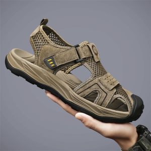 Breathable Hollow Mesh Summer Outdoor Soft Bottom Sandals