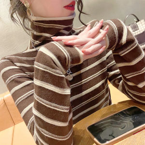 Turtleneck Knitted Sweater Warm Long Sleeve Slim Fit