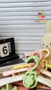 Set 5 móc treo quần áo cao cấp hình thỏ MinGo cho bé móc treo đồ cho bé điều chỉnh kích thước