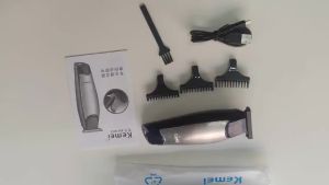 Kemei | Kemei KM-5021 Electric Hair Clipper Professional Hair Clipper USB Cable Rechargeable Bald Trimmer Mens Hair Trimmer Machine