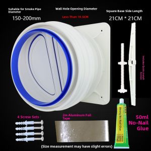 Kitchen Exhaust Fan Check Valve Public Smoke Duct Anti-Back Valve Smoke Removal Pipe Check Valve Smoke Barrier Special Use