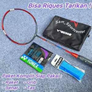 Raket Badminton Victor Spiderman Siap Pakai Full Carbon Dewasa
