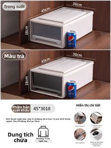 TAILI | Hộp Lưu Trữ Nhựa Minh Bạch Loại Ngăn Kéo Để Quần Áo Tại Nhà