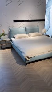 RIYA ROSA King Size Queen Size Leather Bed Frame