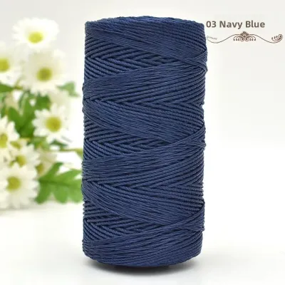 Three-strand Ice Silk Yarn Merged Yarn Handcraft Knitting Yarn Summer Cool Hat Sunshade Fishing Cap DIY Crochet Yarn