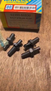 Baut Stelan Klep + Mur PS100 WAKASA 001002 02350-60830 (1 Bungkus isi 4 pcs)