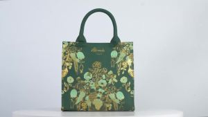 Brand Floral Luxury Canvas Tote Bags for Women Fashion Letter Print Shopping Cotton Handbag Designer Flower Bag