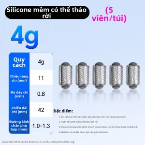 XIAOFENGXIAN | Chì Đánh Cá Mềm Silicon Nhanh Không Chảy Có Thể Bỏ