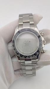 Vỏ Đồng Hồ Bằng Thép Không Gỉ VK63 39mm Với Kính Sapphire Và Viền Gốm Vỏ Đồng Hồ Chống Nước Chất Lượng Cao Dành Cho Bộ Máy VK63