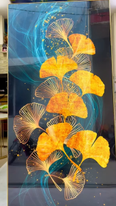 Tranh treo tường làng quê Việt Nam trang trí decor quà tặng tân gia khai trương