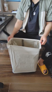 【✅SG stock】42L Capacity Super Durable Laundry Basket with Universal Wheels Foldable Slim Durable Waterproof 600D Oxford Household Storage Basket Yoga Mat Storage