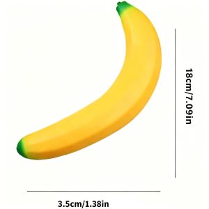 Bandai | Squishy Banana Stress-Relief Gift Cute Squishy Squeeze Desk Decor for Anxiety Relief Fluffy Slow Rebound Squishies Home Decor