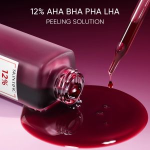 Skintific Acid Peeling Solution Serum 12% AHA BHA PHA LHA Peeling Solution 30ml